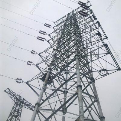 China transmisión de Electric Power de la torre de las telecomunicaciones del enrejado de la tubería de acero 220kV en venta
