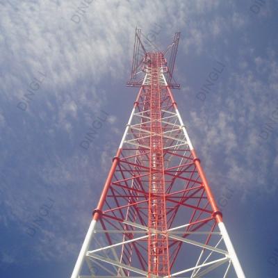 Китай Погружение стальной трубчатой башни радиосвязи горячее гальванизировало стальную башню продается