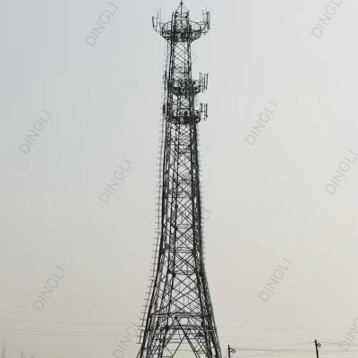 China Autossuficiente torre de antena tubular galvanizada da torre tubular de aço do ângulo da estrutura à venda