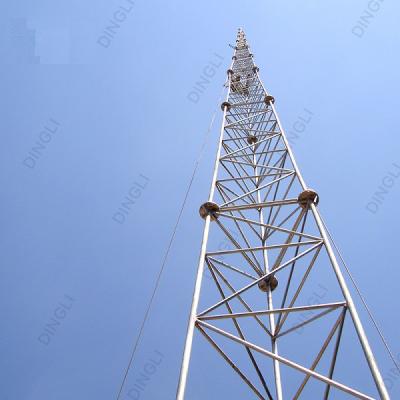 China Torre angular del pararrayos de la torre tubular de acero de la estación base de la comunicación en venta