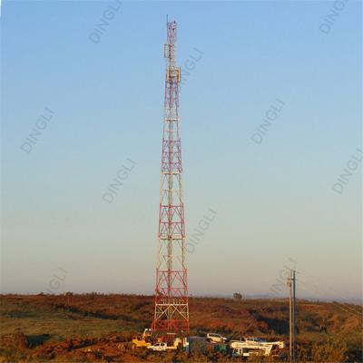 China Three Legged Self Supporting Tubular Steel Telecom Tower Gsm Base Station Antenna Radio Wifi for sale