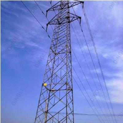 China Transmission Line Electric Power Angle Steel Tubular Tower 10M-100M for sale