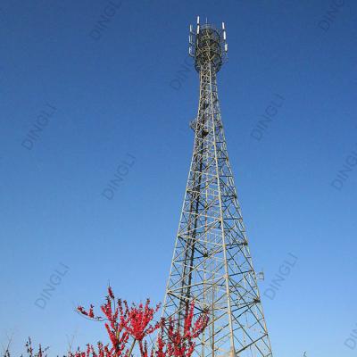 China Galvanized Self Supporting Telecom Tower Angular Lattice Tower Antenna GSM Tower for sale