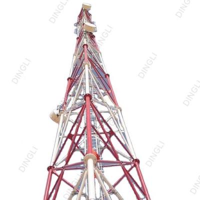 Chine Tour en acier Q235 Q345 Matieral de trellis mobile de télécommunication de 30 mètres à vendre