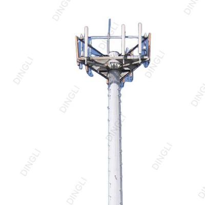 China torre de aço Monopole alta Polo de Telecommunicaiton do sinal tubular octogonal de rádio de 12.5m à venda