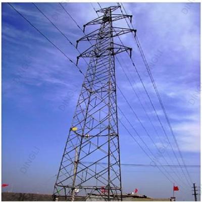 China Transmission Line Power Steel Pole Tower Hot Dip Galvanization And Painting Surface for sale