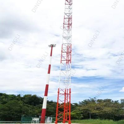 China torre de acero tubular Legged de poste de las telecomunicaciones del tubo de la torre de los 30m 3 poste en venta