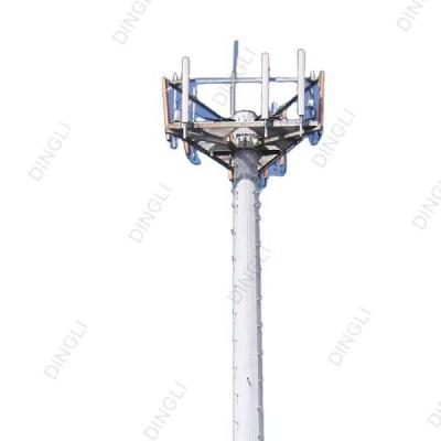 China Radio Octagonal Tubular Steel Tower Pole Signal High Monopole Telecommunicaiton for sale