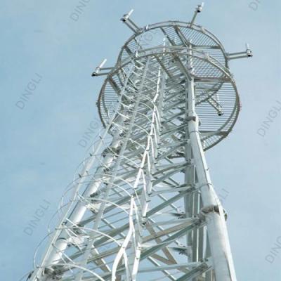 China 15m-120m Angle Steel Telecom Tower Communication Network Construction for sale