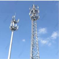 China 6m50m Toren van de de Torenantenne van Hete Onderdompelings de Gegalvaniseerde Telecommunicatie Te koop