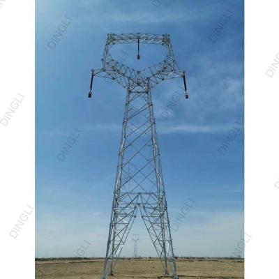 China Iso Certificated Q235B Angle Steel Lattice Steel Towers Transmission Line for sale
