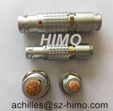 China Good working B series dual lemo 6 pin headset adaptor straight plug fixed receptacle for sale