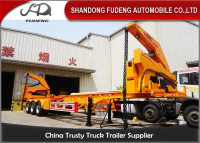 China 37000kg Lift Self Loading Trailer 40ft Dimension Mechanical Suspension for sale