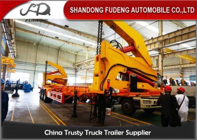China 40FT Diesel Engine Side Loader Trailer Mechanical Ladder Hydraulic Side Loader for sale