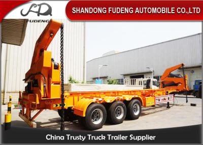 China 14.1 meters 3 axles container side lifter semi trailer for sale