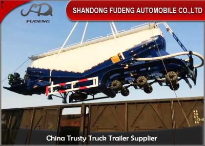 China 40M3 Bulk Cement Tanker Trailer 3 Axles With Air Compressor And Diesel Engine for sale
