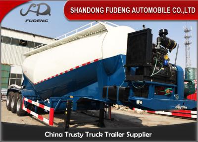 중국 V 모양 디젤 엔진 FUWA/BPW 차축을 가진 대량 시멘트 유조선 트레일러 판매용