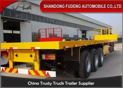 China 20ft/40 ft de reboque do leito, caminhão de reboque do leito da plataforma da suspensão 3mm do ar à venda
