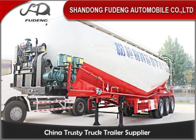 China 60 cbm V Type Bulk Cement Tanker Trailer For Powder / Cement Transportation for sale