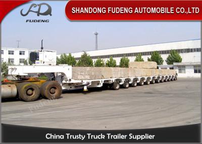 China 100 - 250 Tons Heavy Equipment Lowboy Trailer , Multi Axles Low Bed Trailer for sale