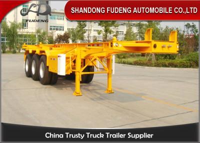 China 20ft 40ft Skeletal Container Semi Trailer With Fuwa Brand Axle Spring Suspension for sale
