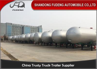 China 52000 Liters LPG Tank Trailer Mechanical / Air Suspension Max Payload 25 Tons for sale