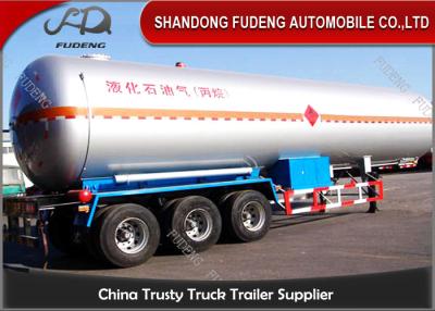 China FUWA / BPW Tri -  Axle LPG Tank Trailer Design Pressure 1.61MPa 50000 / 60000 Liters for sale