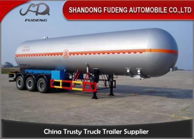 China 59.7 M3 LPG Tank Trailer Pressure Vessel Three Axles Trailer 25 Ton Capacity for sale