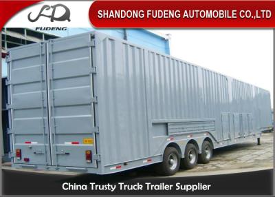 China Vehicle Transport Enclosed Semi Trailer , 8-12 Sets Car Carrier Semi Trailer for sale