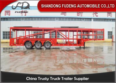 China Tri-Axles 10 Car Transporter Trailer , Auto Vehicle Transport  Trailer for sale