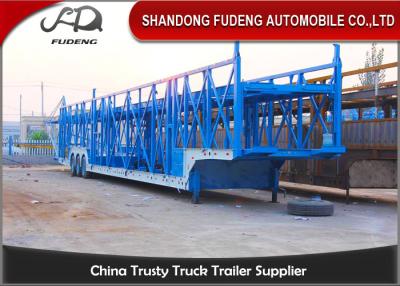 China Steel Chassis Automatic Car Carrier Trailer Double Axles Double Floor for sale