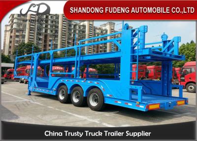 China 12 Car Carrier Semi Trailer , Skeletal Type 2 / 3 Axles Vehicle Transport  Trailer for sale