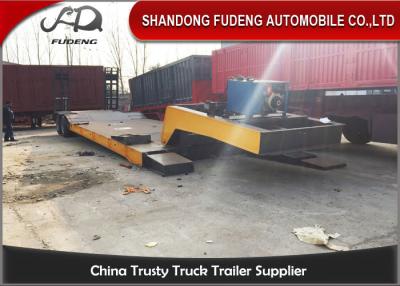 China Tri Axle Steel Detachable Gooseneck Trailer For Heavy Equipment Transport for sale