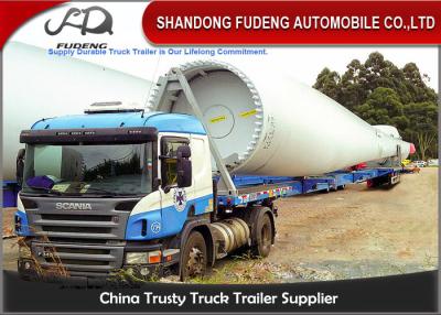 China 43 - 56 Meters Extendable Lowboy Trailer For Hydraulic Steering Wind Blade Carry for sale