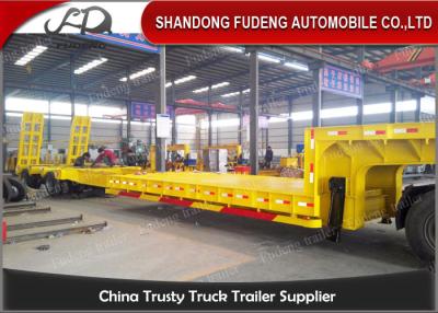 China 3 Axles Warranty Extendable Lowboy Trailer High Strength Steel Material for sale