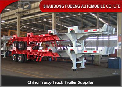 中国 末端のトラックのトレーラー広く利用された容器のシャーシのトレーラー/2台の車軸末端のトレーラー/40のftを左舷に取って下さい 販売のため