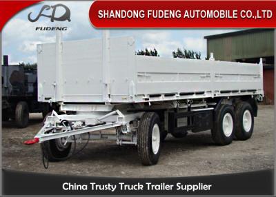 China Bulk Cargo Side Wall Trailer FUWA / BPW Brand Axles Carbon Steel Material for sale