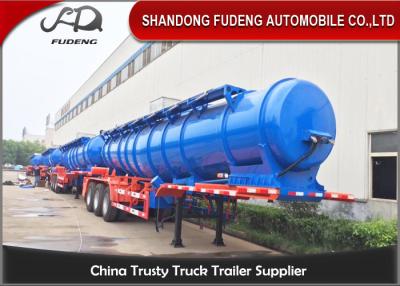 China 2 / 3 Axles sulfuric acid storage fuel tanker semi trailer with 20000 liters capacity for sale