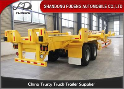 China FUWA Axles 40ft skeletal chassis container trailer 40 tonnes port trucks terminal trailers for sale
