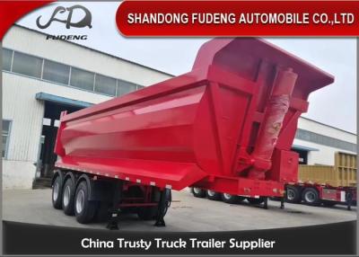 China 3Axles 30 da descarga toneladas de caminhão basculante cúbico da pedra do transporte dos medidores do reboque 25-30 semi à venda