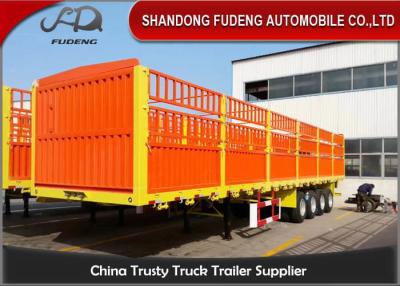 China Carbon Steel 3 Axles Livestock 60T Side Wall Trailer for sale