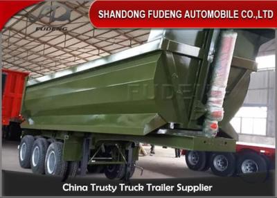 中国 3つの車軸は30立方メートルの石トレーラーを半投げ出す 販売のため