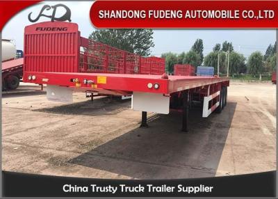 China Customized 3 Suspension Axle 40 Foot Flatbed Trailer for sale