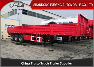 China Cement Cargo Carbon Steel Side Wall Semi Trailer for sale