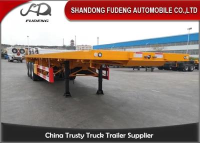 China 12.5 Meters 3 Axle 40 Ft Flatbed Container Trailer for sale