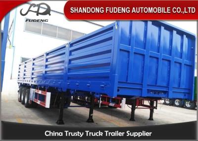 China Pattern Floor 3mm 3 Axles 0.6M 40Ft Side Wall Semi Trailer for sale