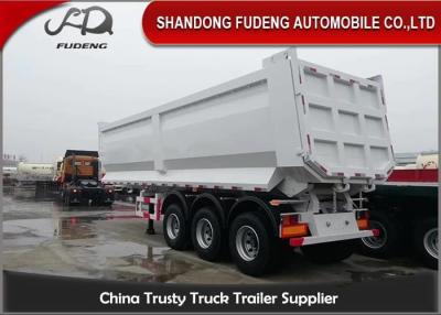China 3 Axles 25 Cubic Meters Double Tires 30T Dump Semi Trailer for sale