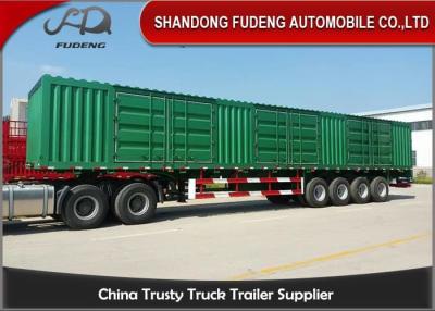 China 60T 4 Axles 40Ft Cargo Box Flatbed Container Trailer for sale