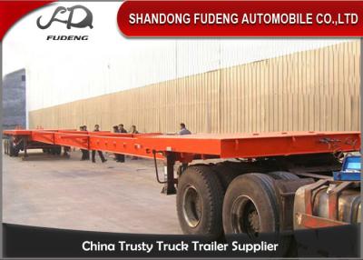 China Double Vertical Plate 35T 25M Q345B Cargo Extension Trailer for sale