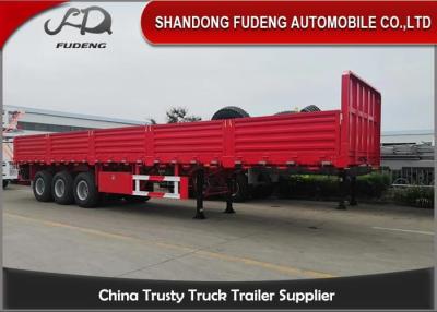 China Mechanical Suspension 40T 3 Axles 0.9m Side Wall Semi Trailer for sale